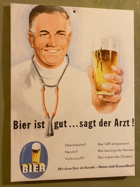 Alte Werbung in der Klosterbrauerei